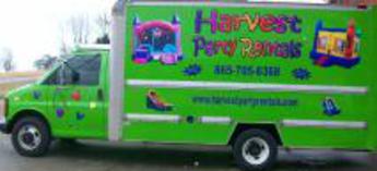 harvest party rentals delivery truck